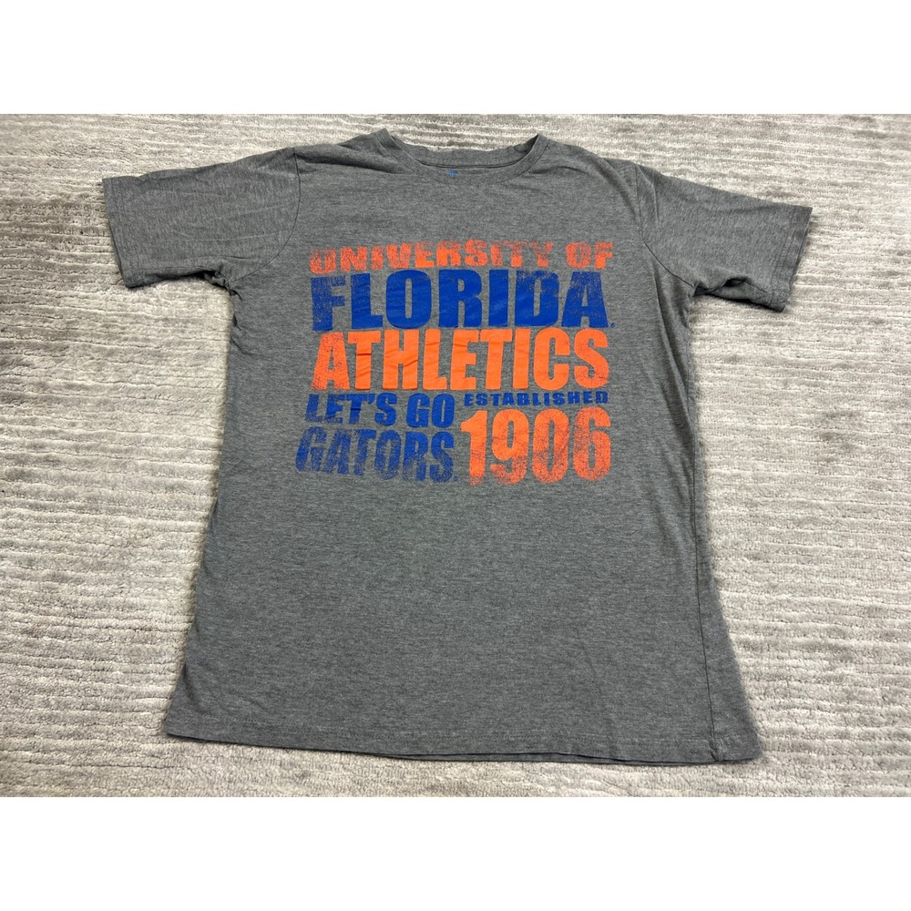 Knights Apparel T-Shirt Mens Small Gray Florida Gators Athletics Graphic Tee